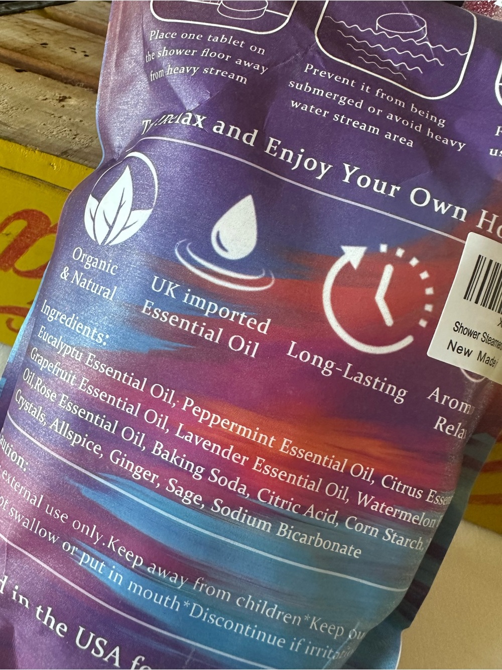 Shower SteamersTablets ~ Long Lasting Aromatherapy 21-Pack ~ NEW - Picture 5 of 6